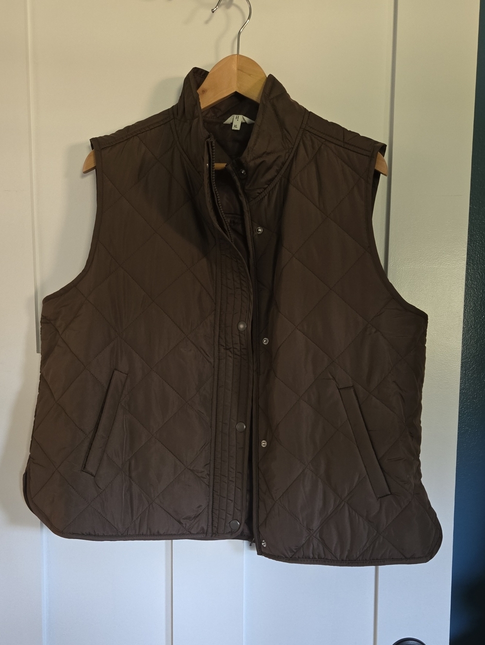 Maurices Quilted Brown Sleeveless Vest